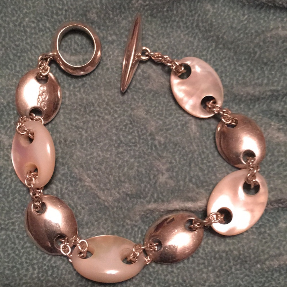 Ralph Lauren (RL) Sterling Silver Pearl Bracelet - Picture 3 of 6